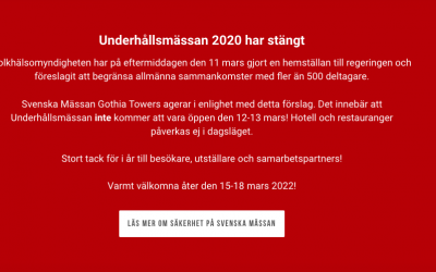Underhållsmässan stängde efter två dagar