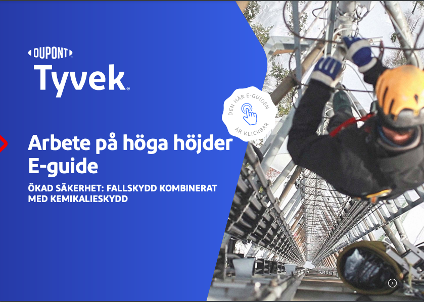 E-guide om ökad säkerhet i arbete på höga höjder