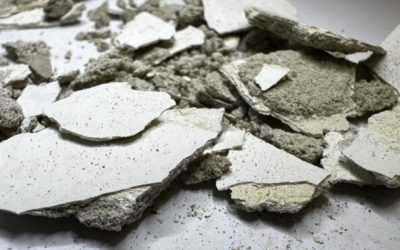 Oroande upptäckt av asbestfibrer i puts