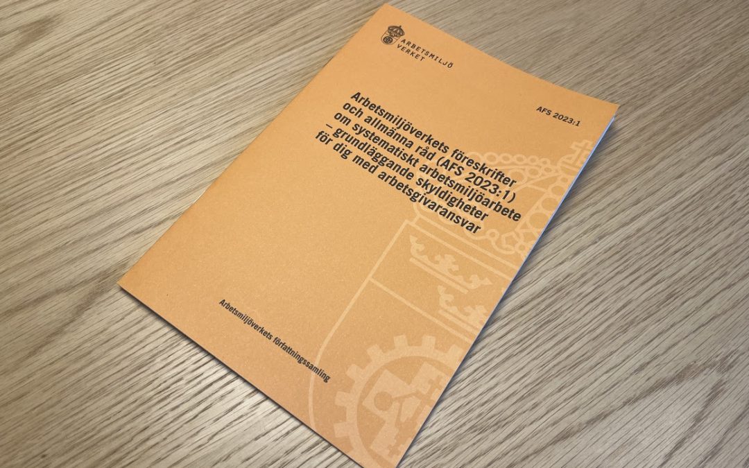 Lyfter vikten av att organisera arbetsmiljöarbetet