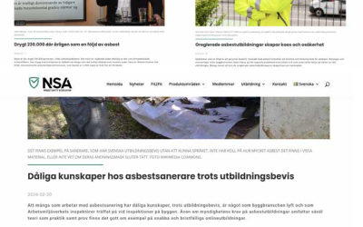 ”Det finns brister i en del asbestutbildningar”