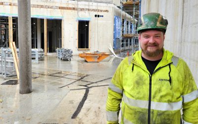 En fallolycka fick Anton att se vikten av en bra arbetsmiljö